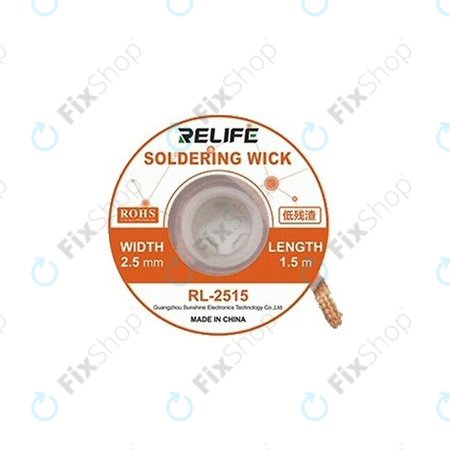 Relife RL-2515 - Powerful Soldering Wick (2,5mm)