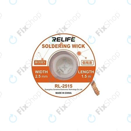 Relife RL-2515 - Powerful Soldering Wick (2.5mm)