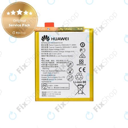Huawei P9, P9 Lite, P10 Lite, P20 Lite, P Smart, Y6 (2018), Y6 Prime (2018), Y7 (2018), Y7 Prime (2018), Honor 7A, 8, 9 Lite - Battery HB366481ECW 3000mAh - 24022157, 24022368, 24022333, 24022376 Genu
