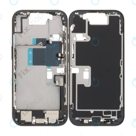 Apple iPhone 16 Pro - Middle Frame + Power, Volume and Camera Buttons (Black Titanium)