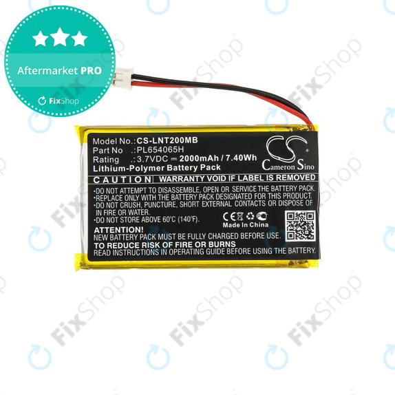 Battery for Luvion Prestige Touch 2, 2000mAh, Li-Pol, 3.7V, PL654065H, HQ