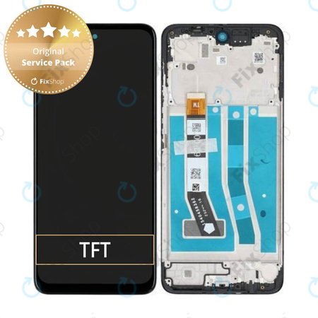 Motorola Moto G54 XT2343 - LCD Display + Touch Screen + Frame (Black) - 5D68C23304 Genuine Service Pack