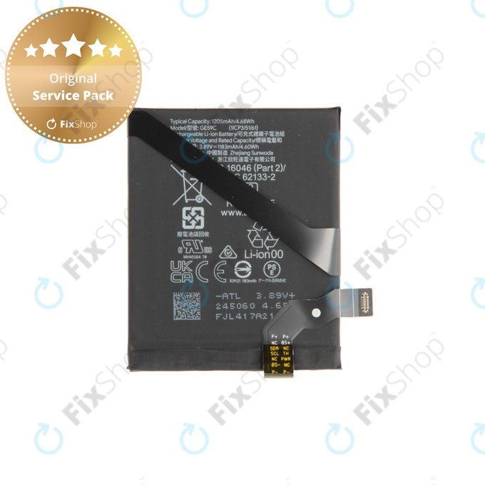 Battery for Google Pixel 9 Pro Fold, Base GE59C, G949-00920-00, Genuine Service Pack