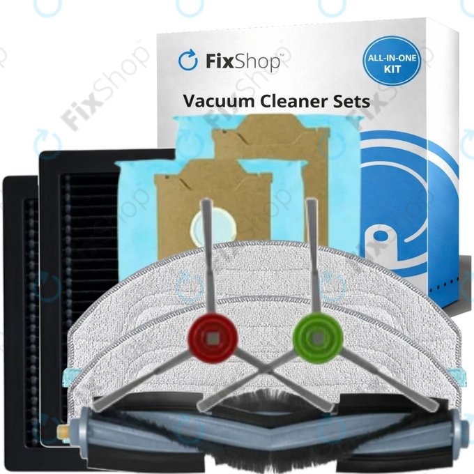 Replacement set for Yeedi Cube, CC (1x Main brush, 2x Filter, 2x Side brush, 2x Mop cloth, 2x Dust bag)