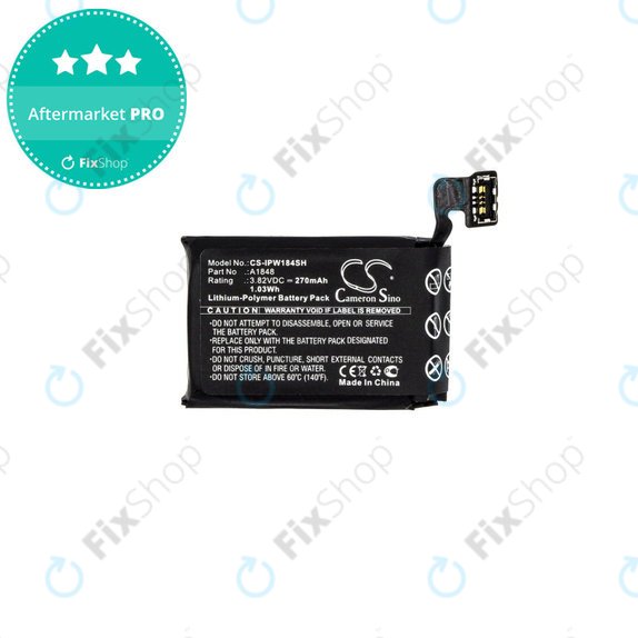 Apple Watch 3 38mm - Battery A1848 (GPS + Cellular Version) 270mAh HQ