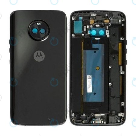 Motorola Moto X4 XT1900 - Battery Cover (Super Black) - 5S58C09155 Genuine Service Pack