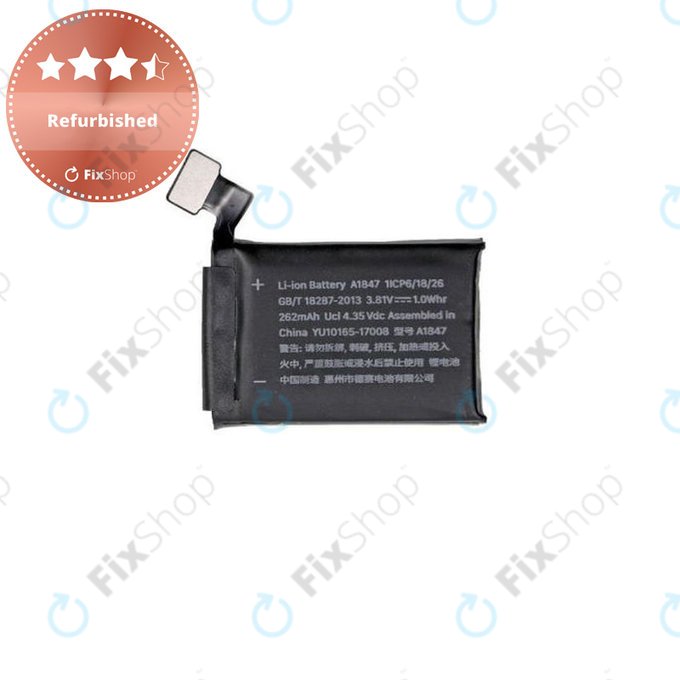 Battery for Apple Watch 3 38mm, 262mAh, GPS Version, Refurbished