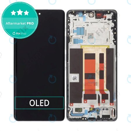Oppo Reno 10 CPH2531 - LCD Display + Touch Screen + Frame (Silvery Grey) OLED