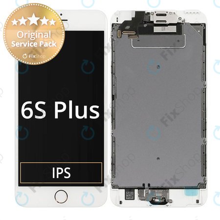 Apple iPhone 6S Plus - LCD Display + Touch Screen + Frame (White) - Genuine Service Pack 661-07290, 661-07291, 661-07292