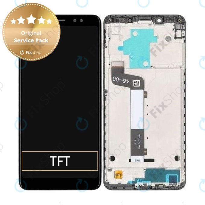 Xiaomi Redmi Note 5 Pro - LCD Display + Touch Screen + Frame (Black) - 560610027033 Genuine Service Pack