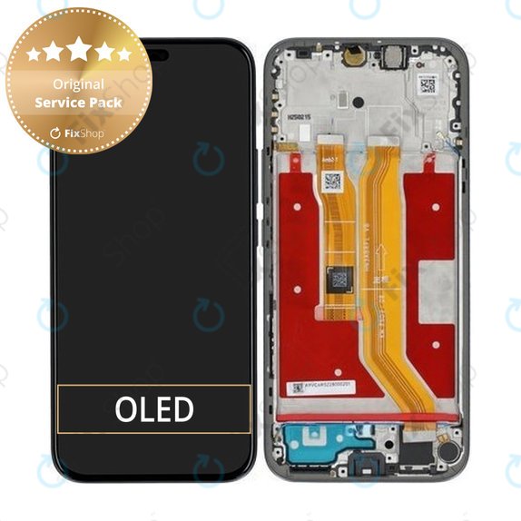 Honor 400 Lite - LCD Display + Touch Screen + Frame (Velvet Black) - 0235ANTF Genuine Service Pack