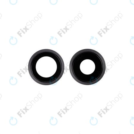 Apple iPhone 11 - Rear Camera Lens with Frame (Black) - 2pcs