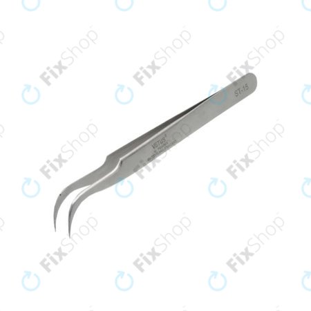 Vetus ST-15 - Professional Metal Tweezer with Curved Tip (120mm)