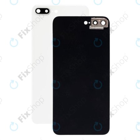 Apple iPhone 8 Plus - Rear Housing Glass + Camera Holder (Silver)