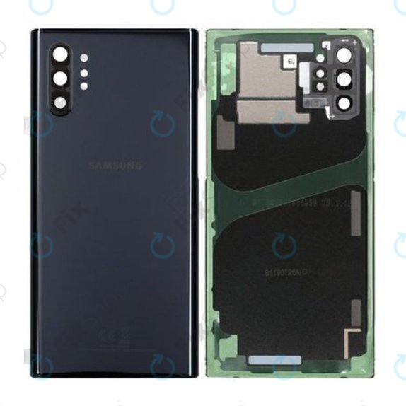 Samsung Galaxy Note 10 Plus N975F - Battery Cover (Aura Black) - GH82-20588A, GH97-23680A Genuine Service Pack