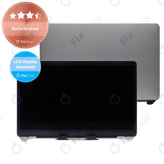 Apple MacBook Air 13" A1932 (2019), 13" A2179 (2020) - LCD Display + Front Glass + Case (Space Gray) Refurbished
