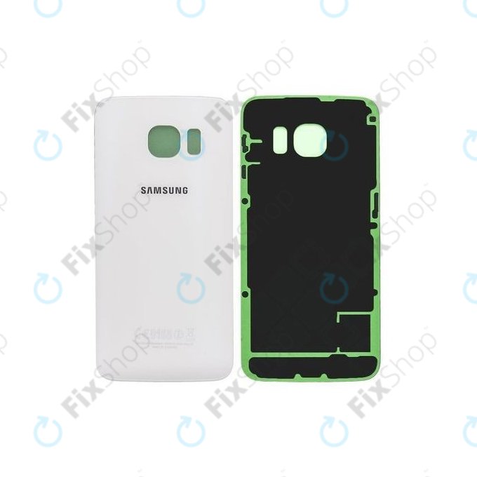 Samsung Galaxy S6 Edge G925F - Battery Cover (White Pearl) - GH82-09602B Genuine Service Pack