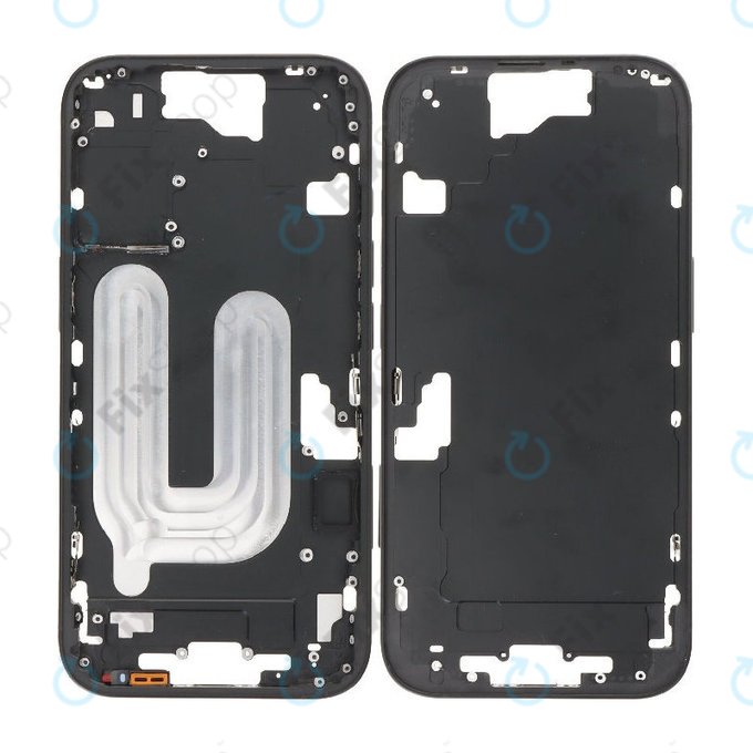 Apple iPhone 16 - Middle Frame + Power + Volume Buttons (Black)
