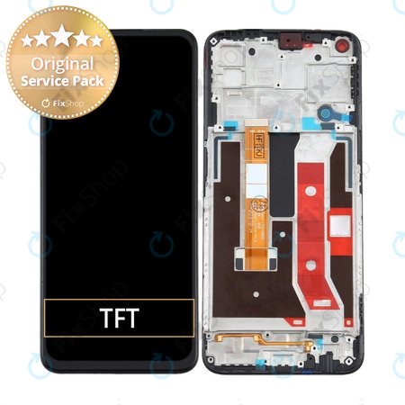 Oppo A72 - LCD Display + Touch Glass + Frame - REF-OPPOA7201BF Genuine Service Pack