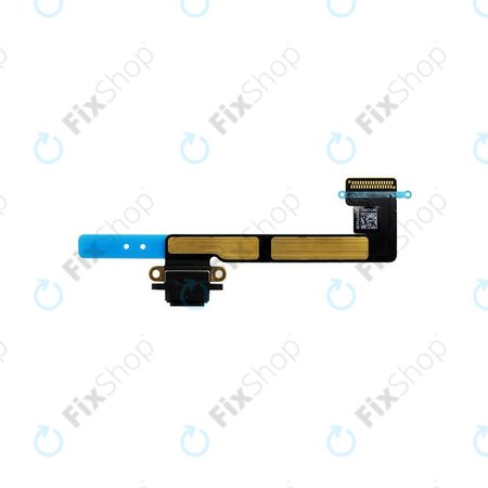 Apple iPad Mini 2, Mini 3 - Charging Connector + Flex Cable (Black)
