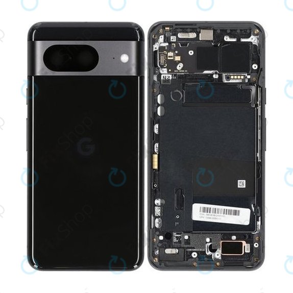 Google Pixel 8 GKWS6 G9BQD - Battery Cover (Obsidian) - G949-00563-01 Genuine Service Pack
