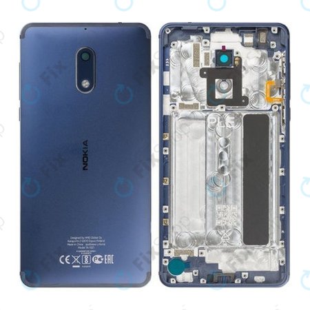 Nokia 6 - Battery Cover (Tempered Blue) - 20PLELW0016 Genuine Service Pack