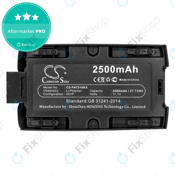 Battery for Parrot Bebop 2, Parrot Bebop 2 Pro, 2500mAh, Li-Pol, 11.1V, HQ