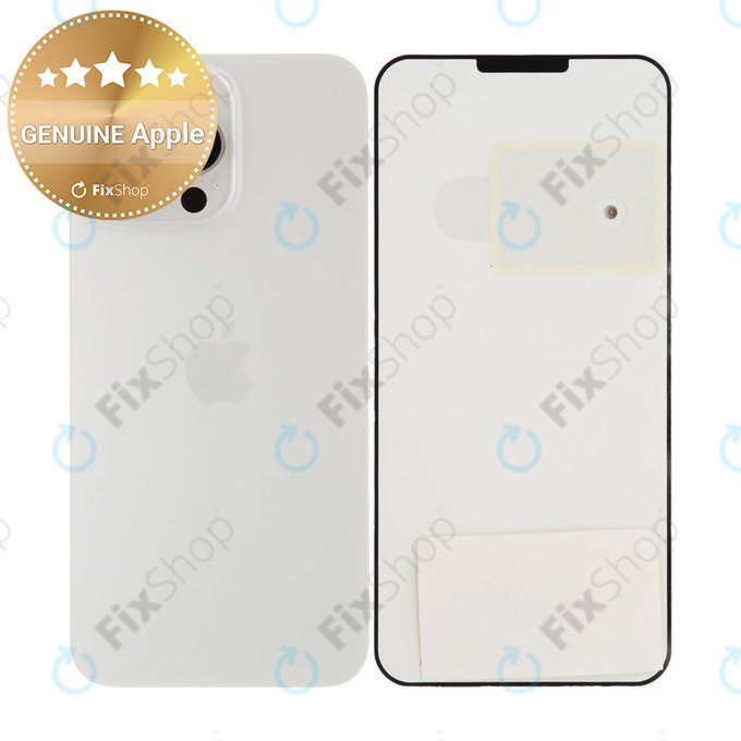Rear Housing Glass for iPhone 15 Pro Max | White Titanium | 661-36908 | Genuine Apple