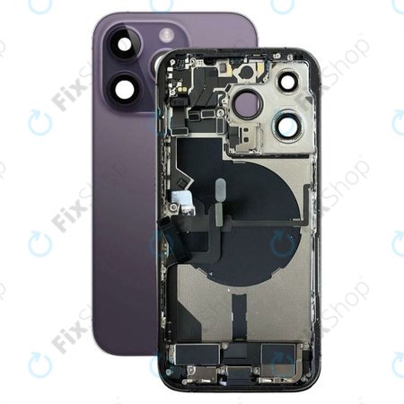 Apple iPhone 14 Pro - Rear Housing with Small Parts (Deep Purple)