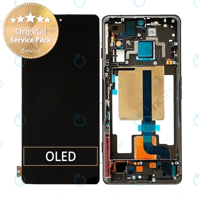 Xiaomi Poco F4 GT 21121210G - LCD Display + Touch Screen + Frame (Stealth Black) - 5600090L1000 Genuine Service Pack