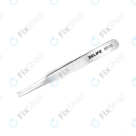 Relife ST-13 - Antistatic Metal Tweezer with Flat Tip