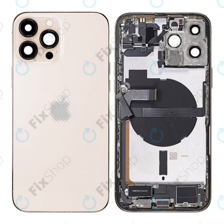 Apple iPhone 13 Pro Max - Rear Housing with Small Parts (Gold)