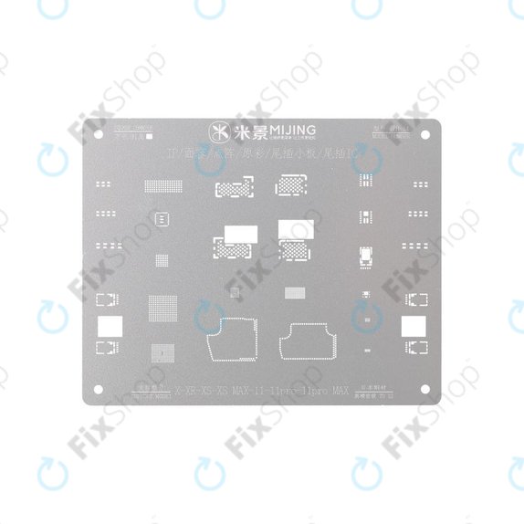 MiJing IPH-14 - Motherboard Steel Stencil for iPhone X - 11 Pro Max