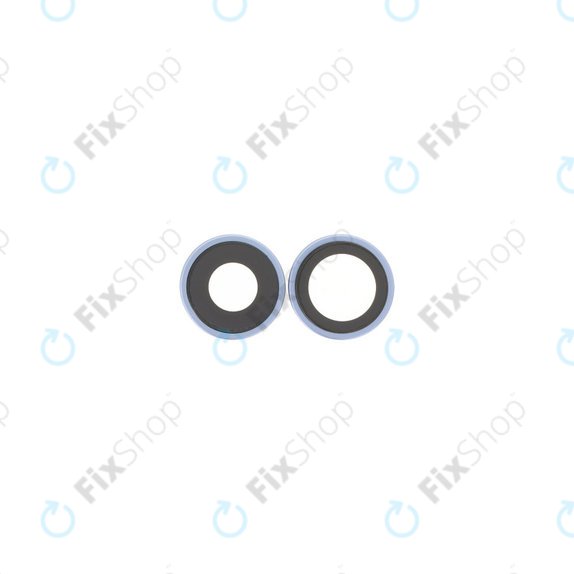 Apple iPhone 17 - Rear Camera Lens with Frame (Mist Blue) - 2pcs