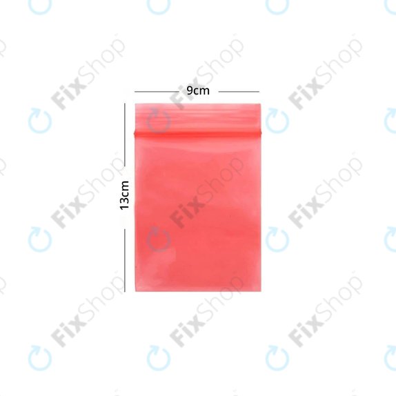 ESD Antistatic ZIP Lock Bag (Red) - 9x13cm 100pcs
