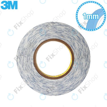 3M - Double-Sided Tape - 1mm x 50m (Transparent)
