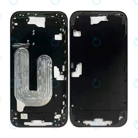 Apple iPhone 16 - Middle Frame + Power + Volume Buttons (Black)