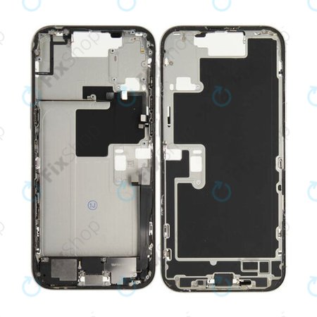 Apple iPhone 16 Pro Max - Middle Frame + Power + Volume Buttons (White Titanium)