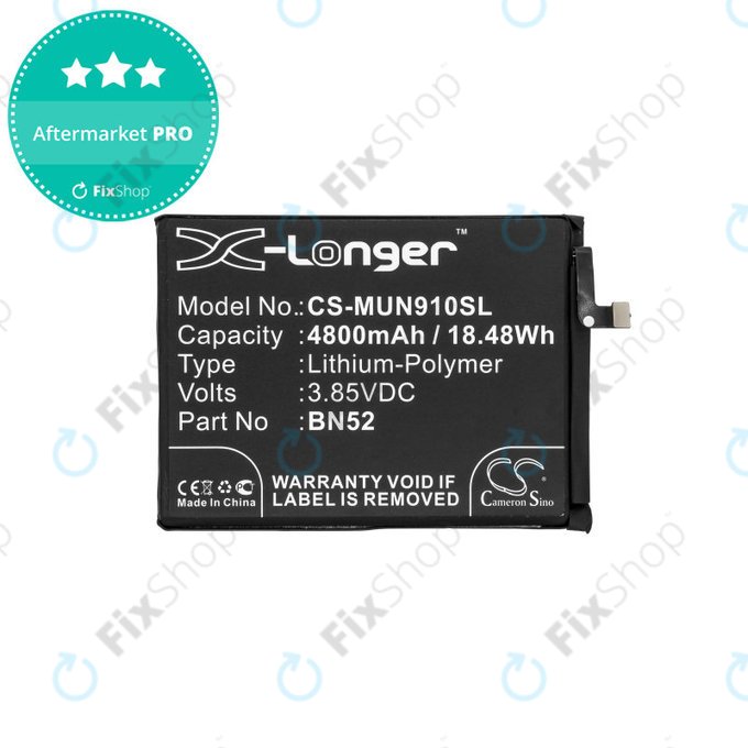 Xiaomi Redmi Note 9 Pro - Battery BN52 4800mAh HQ
