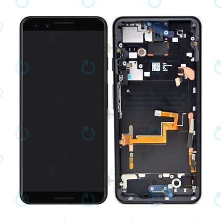 Google Pixel 3 - LCD Display + Touch Screen + Frame (Black) - 20GB1BW0S03