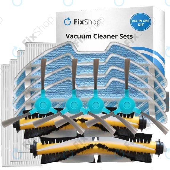 Replacement set for Sencor SRV9250, 9200, 8250, 6250, 4200 (2x Main brush, 4x Filter, 4x Side brush, 4x Mop cloth)