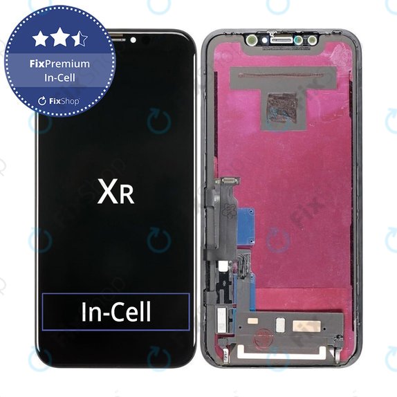 Display In-Cell for iPhone XR, Touch Screen with Frame, FixPremium