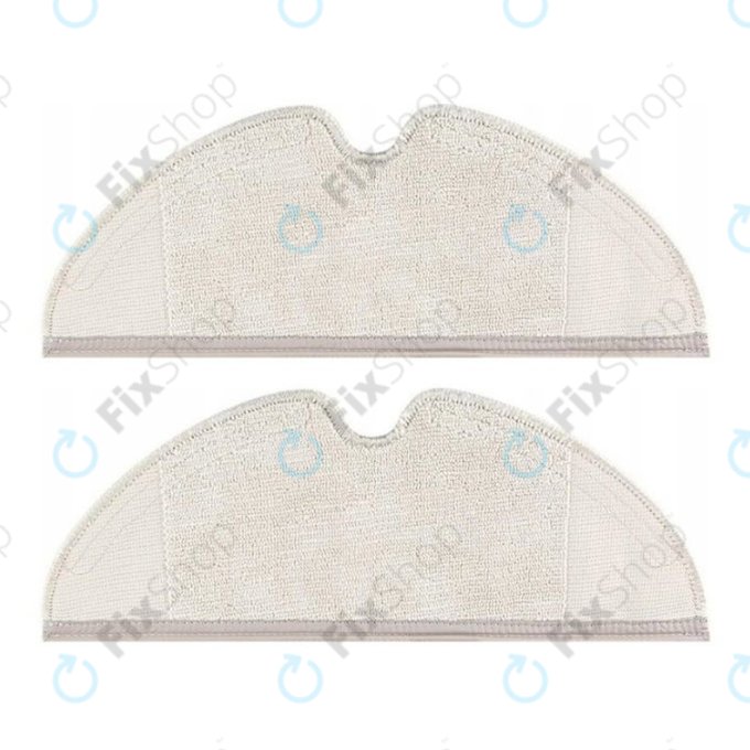 Mop Cloth, 2pcs for Xiaomi Roborock S5-series, S6-series, Q5-series, Q7-series, Q8 Max-series, E-series, Xiaowa E2, E3