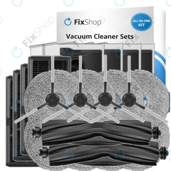 Replacement set for Dreame D20 Ultra (2x Main brush, 4x Filter, 4x Side brush, 8x Mop cloth, 4x Dust bag)