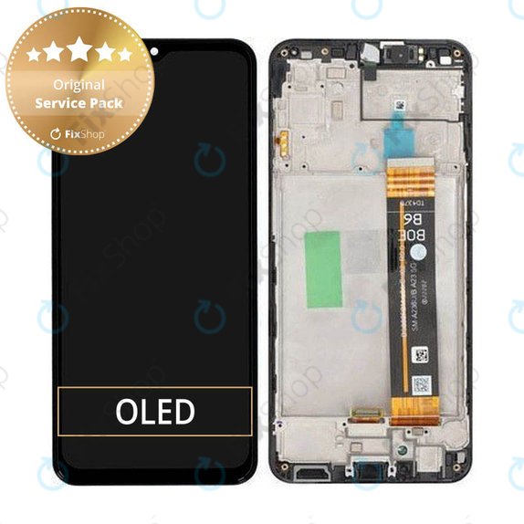 Samsung Galaxy A23 5G A236B - LCD Display + Touch Screen + Frame (Black) - GH82-29734A, GH82-29735A Genuine Service Pack