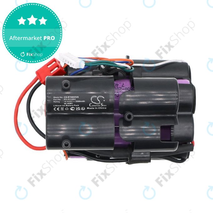 Battery for Rowenta Moulinex MS654WI/BA0, RH6547, RH6545, 3500mAh, Li-Ion, 14.4V, RS-RH5864, HQ