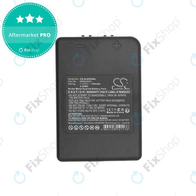 Battery for Autec E16, Modular MJ, MK, 700mAh, Ni-MH, 7.2V, MBM06MH, HQ