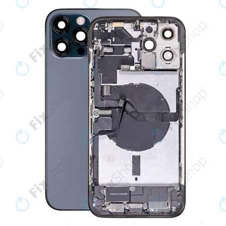 Apple iPhone 12 Pro Max - Rear Housing with Small Parts (Blue)