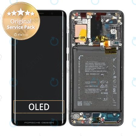 Huawei Mate 20 RS - LCD Display + Touch Screen + Frame + Battery (Black) - 02351XWW Genuine Service Pack