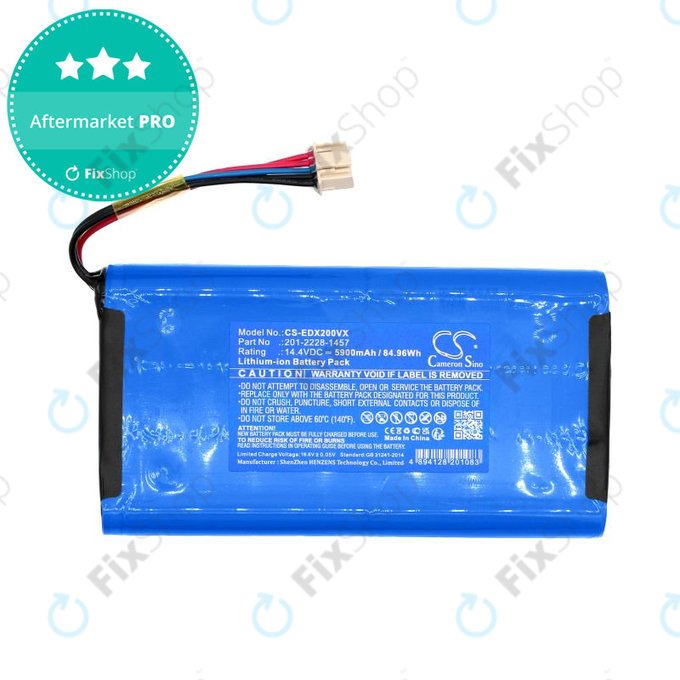 Battery for Ecovacs Deebot X2 Omni, 5900mAh, Li-Ion, 14.4V, 201-2228-1457, HQ
